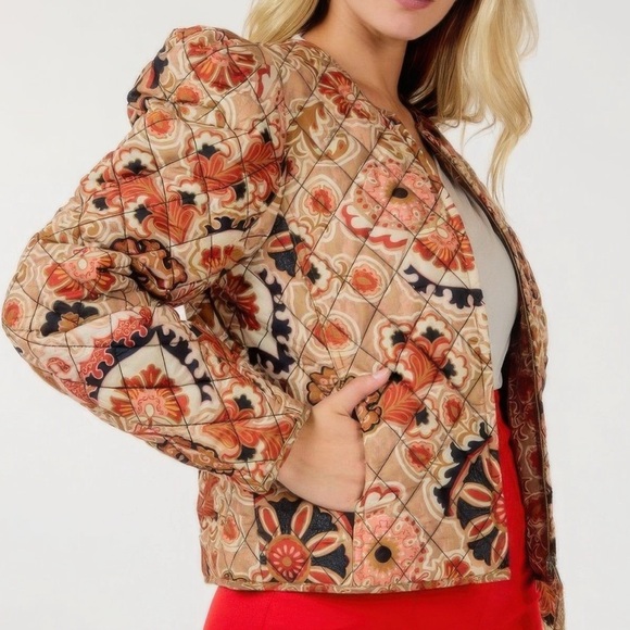 Zip Up Multi-print Jacket - Picture 2 of 4